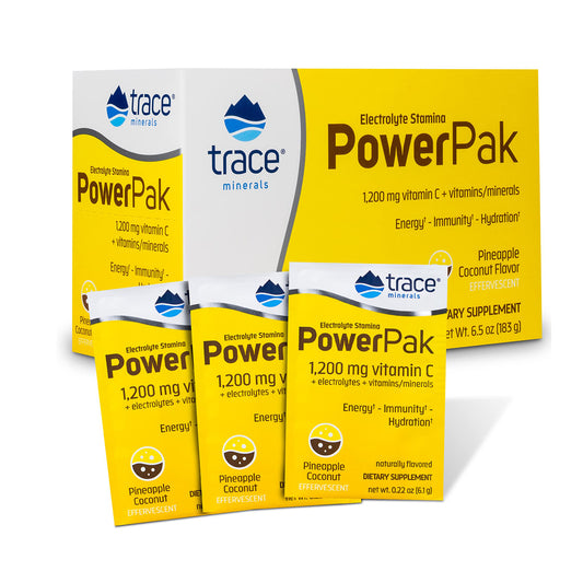 ELECTROLYTE POWER-PAK 30 PACKETS PINNEAPPLE/COCONUT Trace Minerals