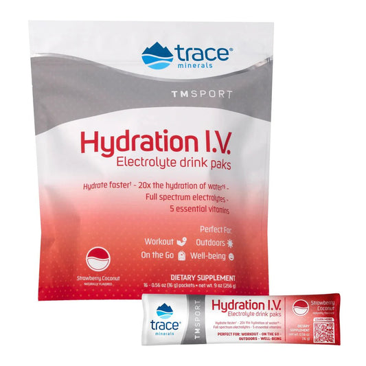 HYDRATION IV STRAWBERRY COCONUT x 16 PACK Trace Minerals