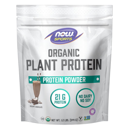 NOW - ORG. PLANT PROTEIN CHOCOLATE FLV. 1.2 LB