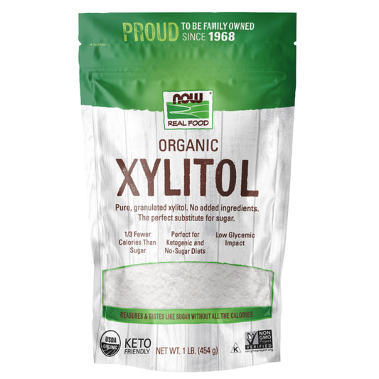 NOW- ORGANIC XYLITOL 1 LB