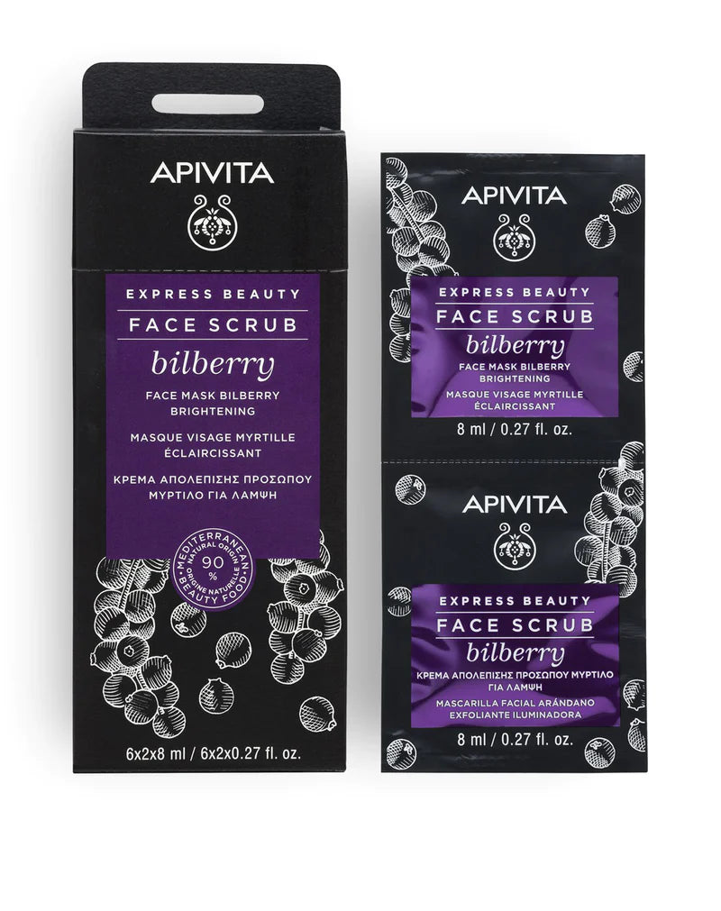 Apivita Express Beauty Face Scrub Bilberry