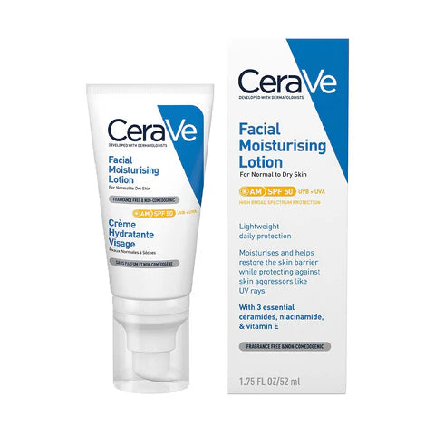 CRV AM Facial Daily Moisturising Lotion SPF50 x 52ml