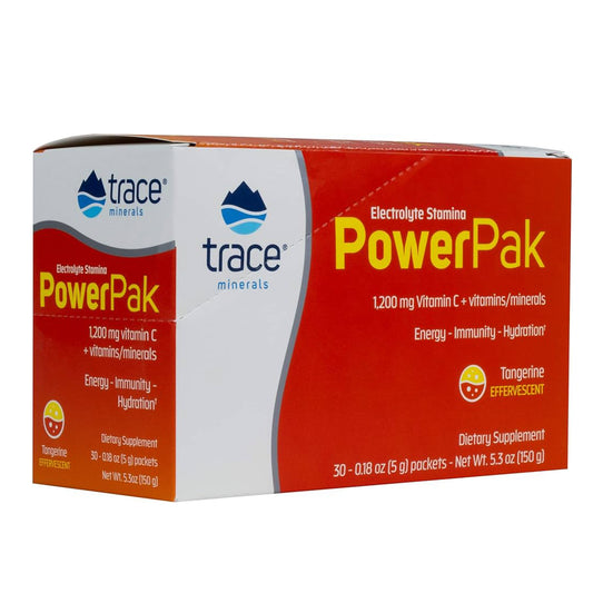ELECTROLYTE POWER PAK 30 PACKETS TANGARINE Trace Minerals