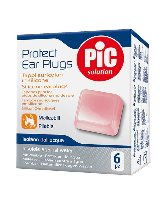 Pic Protect Silicone Ear Plugs x 6