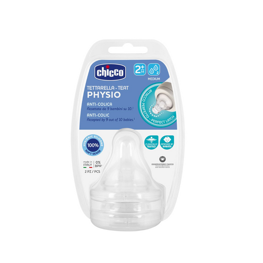 Chicco Physio Teat Silicone 2 m+