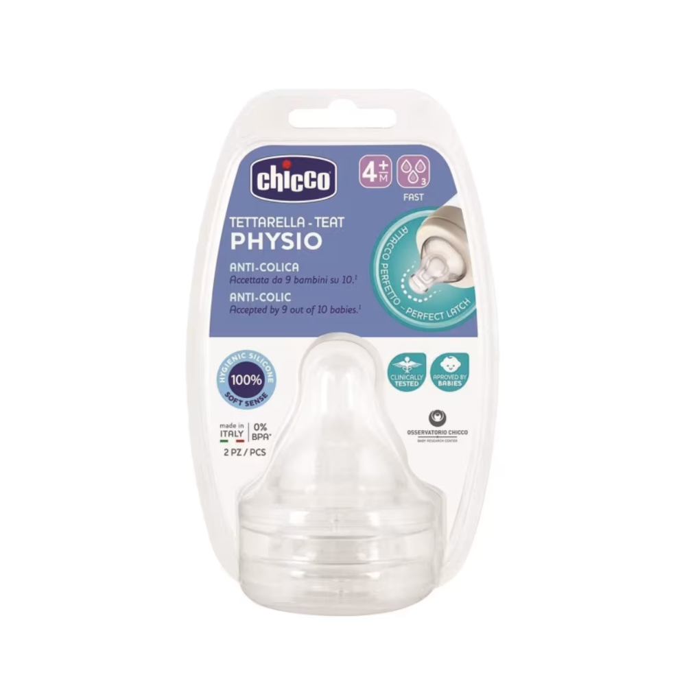 Chicco Physio Teat Silicone 4 m+