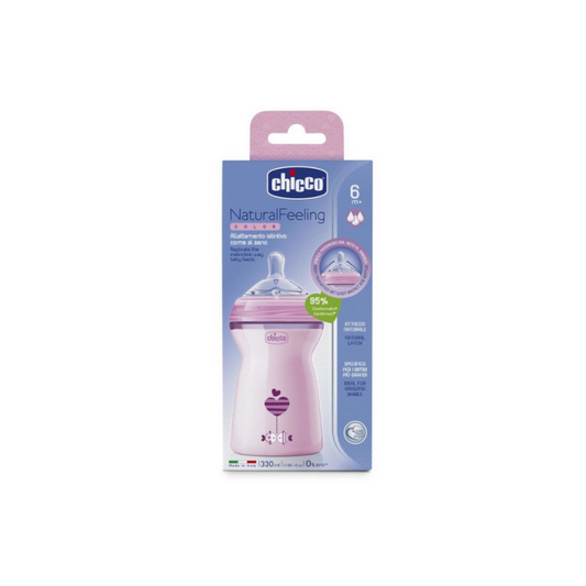Chicco Natural Feeling Plastic Bottle 6 m+