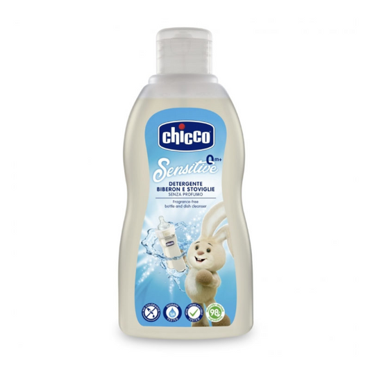 Chicco Sensitive Fragrance-Free Bottle and Dish Cleanser 300 ml