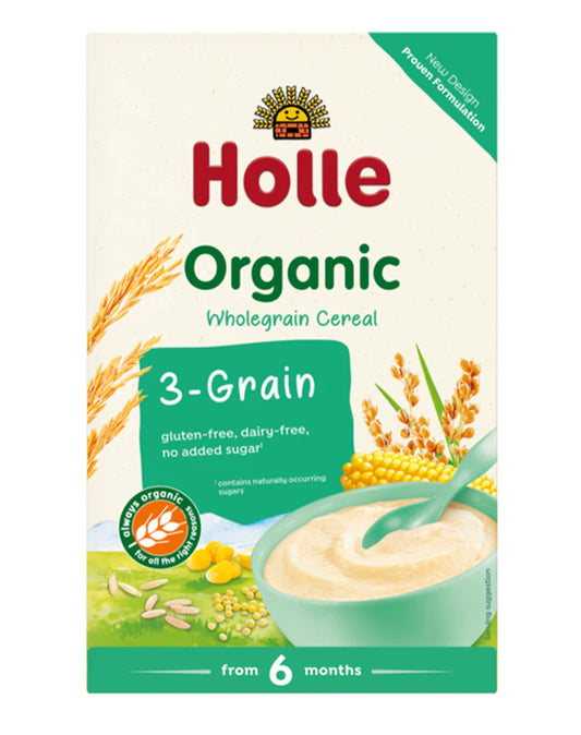 Holle Organic Wholegrain Cereal 3-Grain 6 Months+