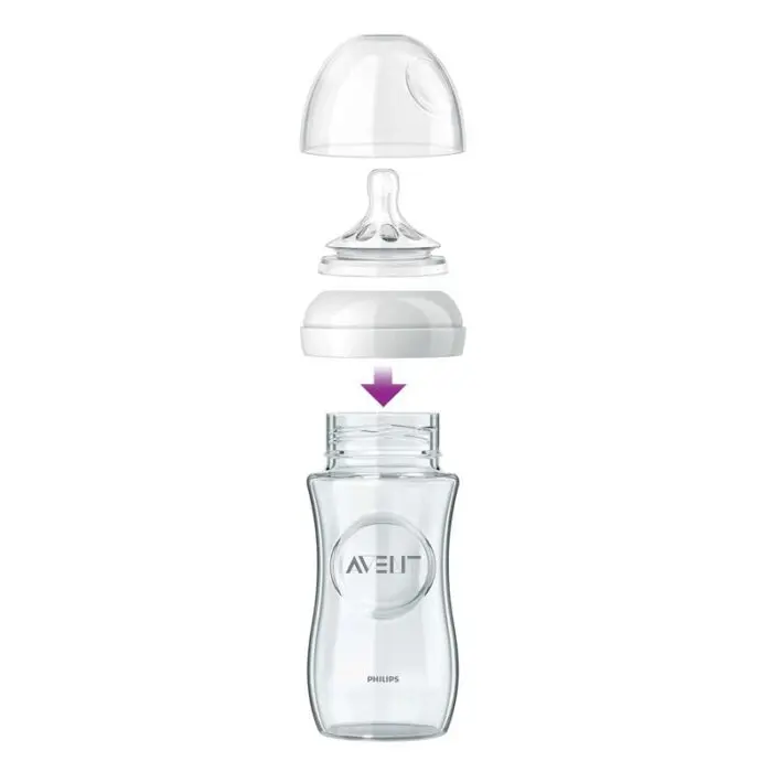 Avent – Shishe qelqi natyrale për bebe 1m+ (240ml)