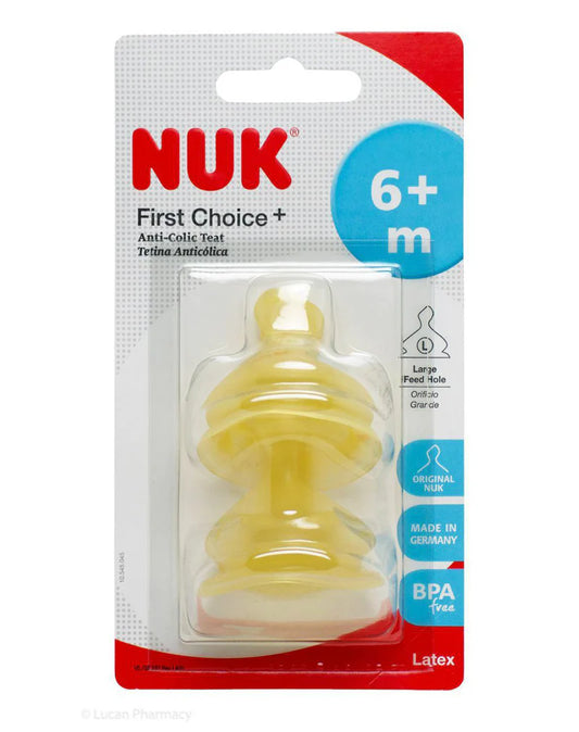 NUK First Choice Anti Colic Teat 6 months +