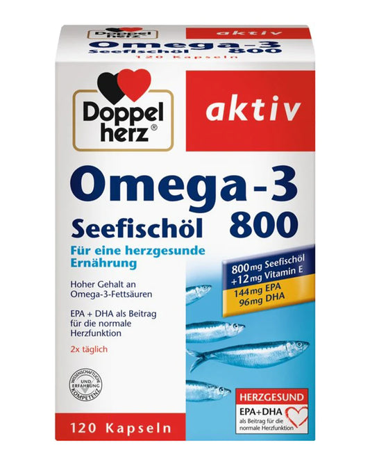 DoppelHerz Omega 3 Sea Fish Oil 800