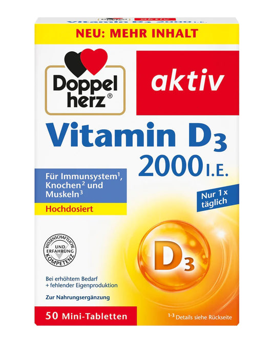 Doppel Herz Vitamin D3 2000 IU