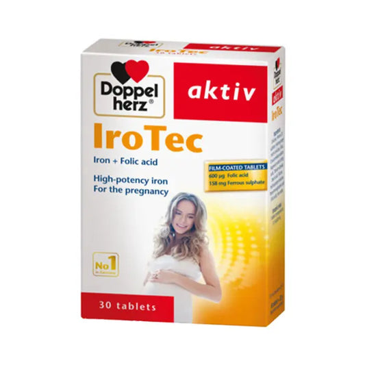 DoppelHerz – IroTec, suplement me hekur dhe acid folik