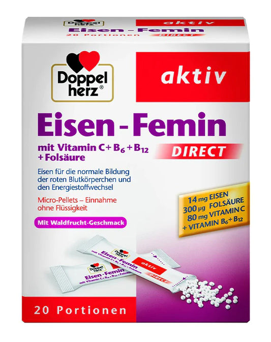 Doppelherz Eisen-Femin + Folsaure Direct