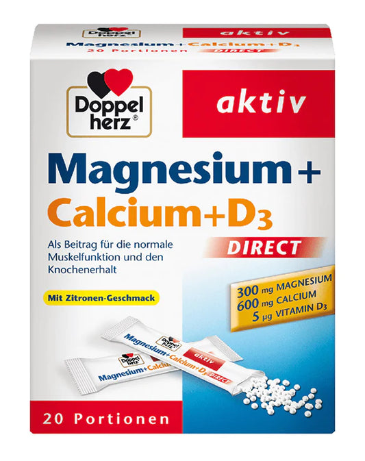 Doppelherz Magnesium + Calcium + D3 Direct