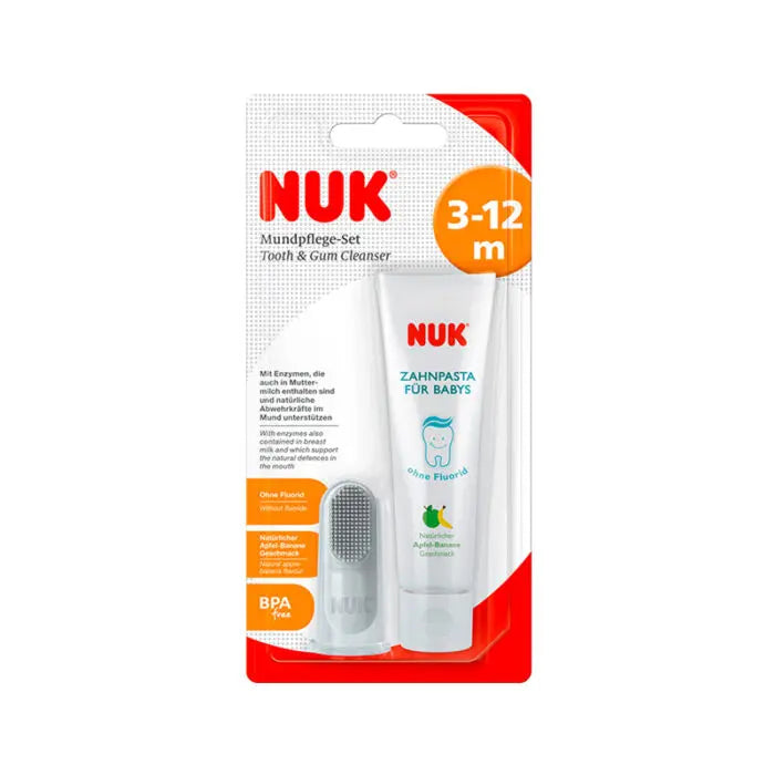 NUK – Set për pastrimin e dhëmbëve të bebeve (3-12m)