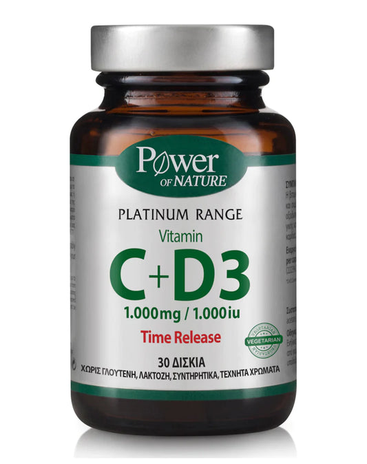 Power Of Nature Platinum Range Vitamin C + D3