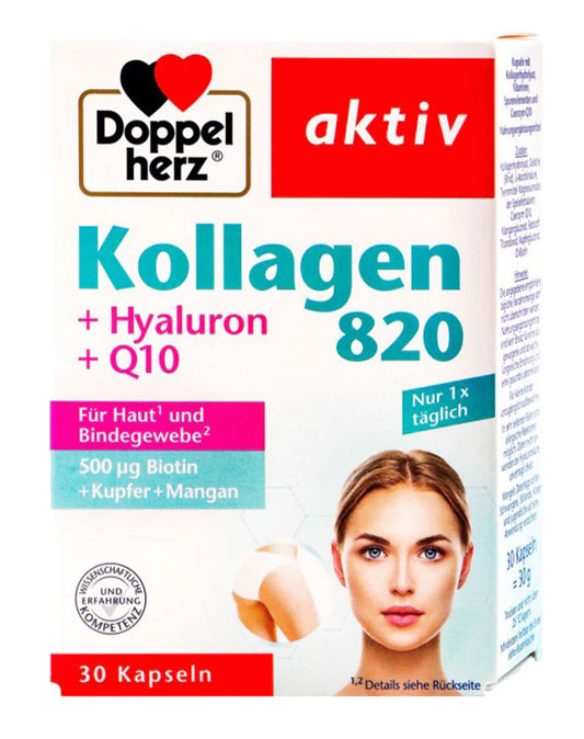 Doppel Herz Kollagen 820 + Hyaluron + Q10
