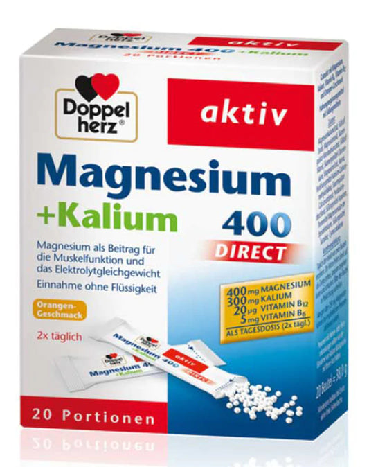 Doppel Herz Magnesium + Kalium 400 Direct