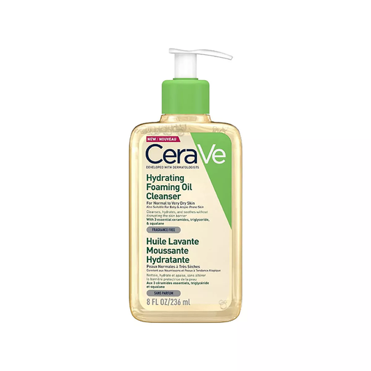 CeraVe – Hydrating Foaming Oil Cleanser (Normal to Very Dry Skin)