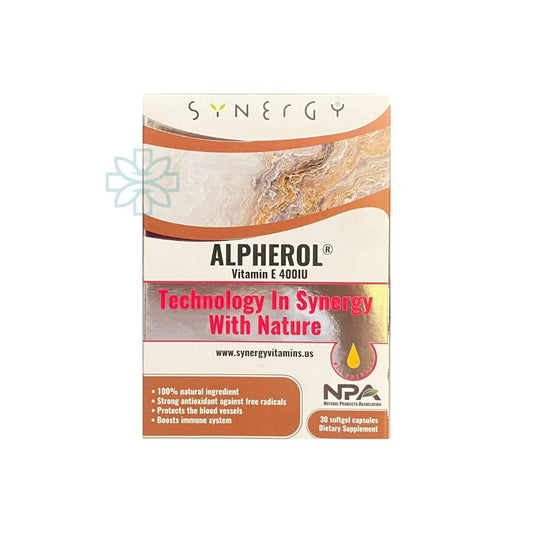 Synergy Alpherol Vitamin E 400 UI
