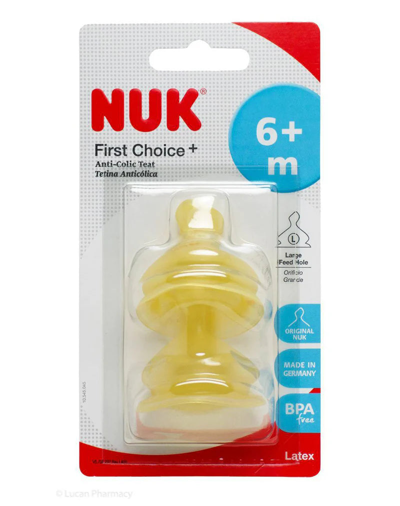 NUK First Choice Anti Colic Teat 6 months +