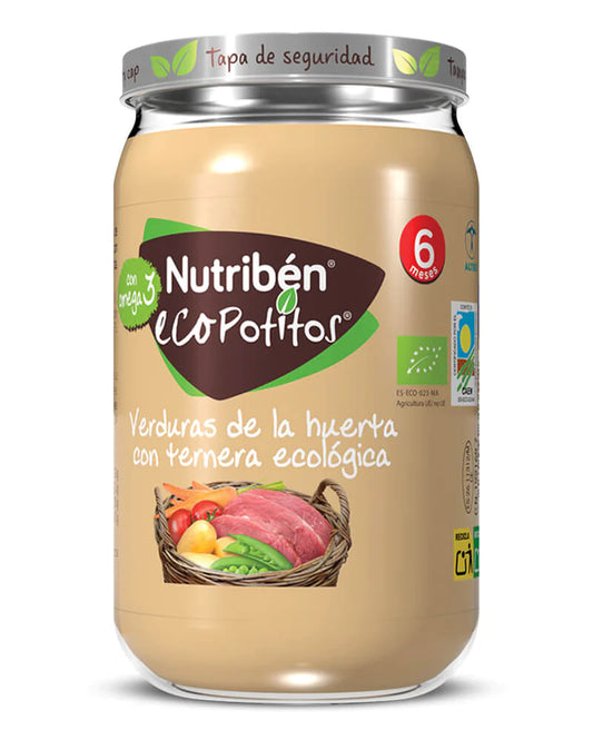 Nutriben Eco Potitos Vegetable and Beef 6 Months +